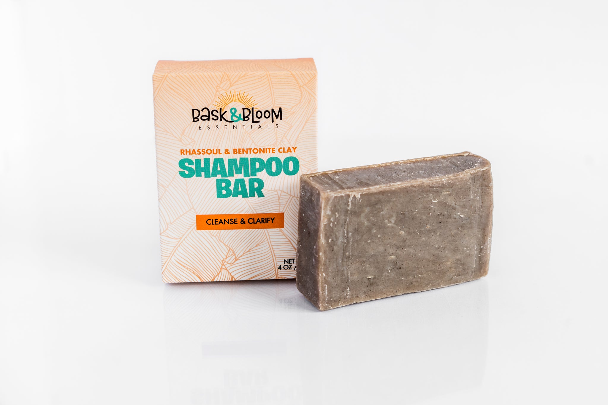 Rhassoul & Bentonite Clay Shampoo Bar Bask & Bloom Essentials